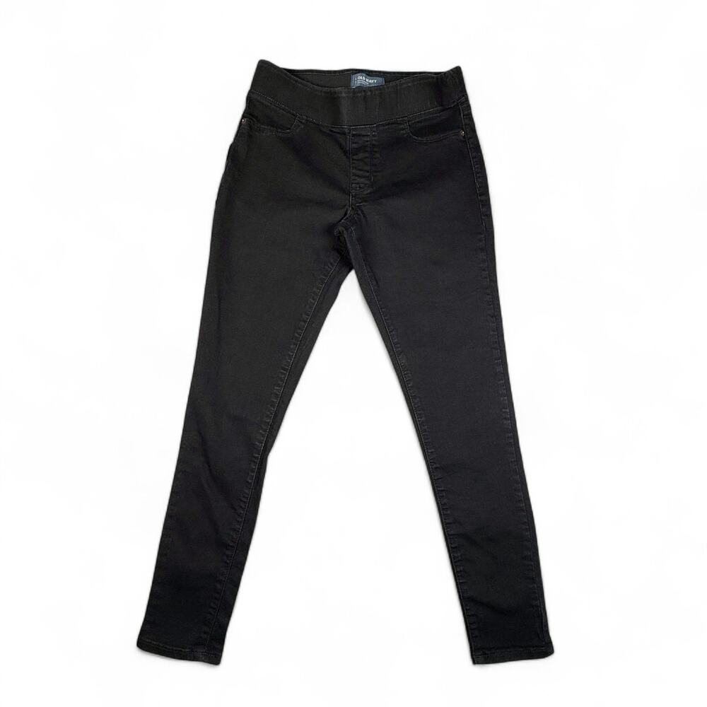 Old Navy Rockstar Mid Rise Jeggings Blackjack Skinny Jeans Women's 10 Petite